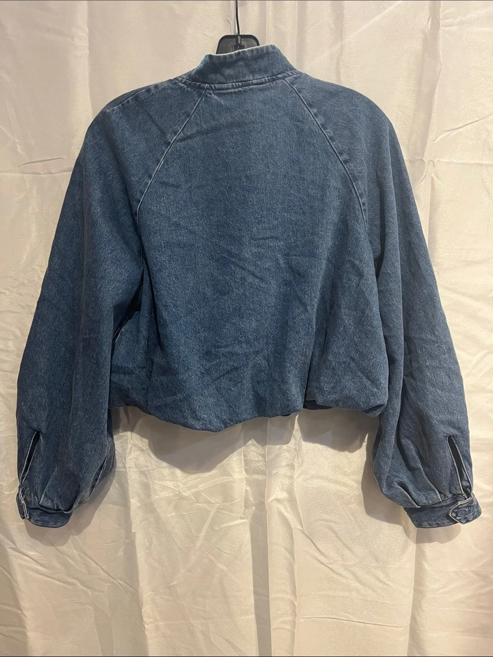 Future Collective Denim Bubble Bomber Jacket - Picture 6 of 6